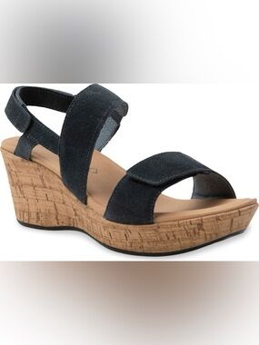 NAOT ‘Sunrise’ Platform Wedge Sandal In Charcoal